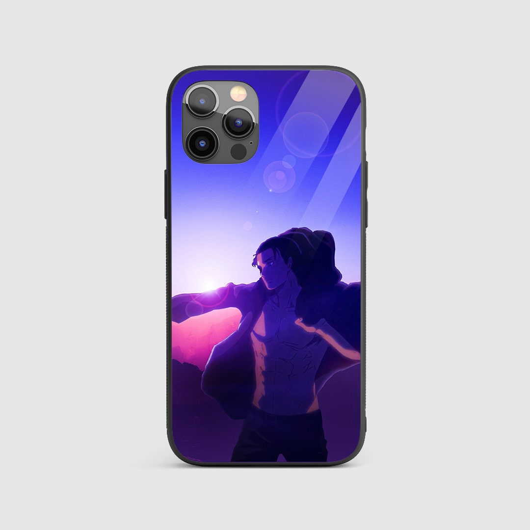 Eren Yeager Bright Silicone Armored Phone Case by Anime Phone Cover