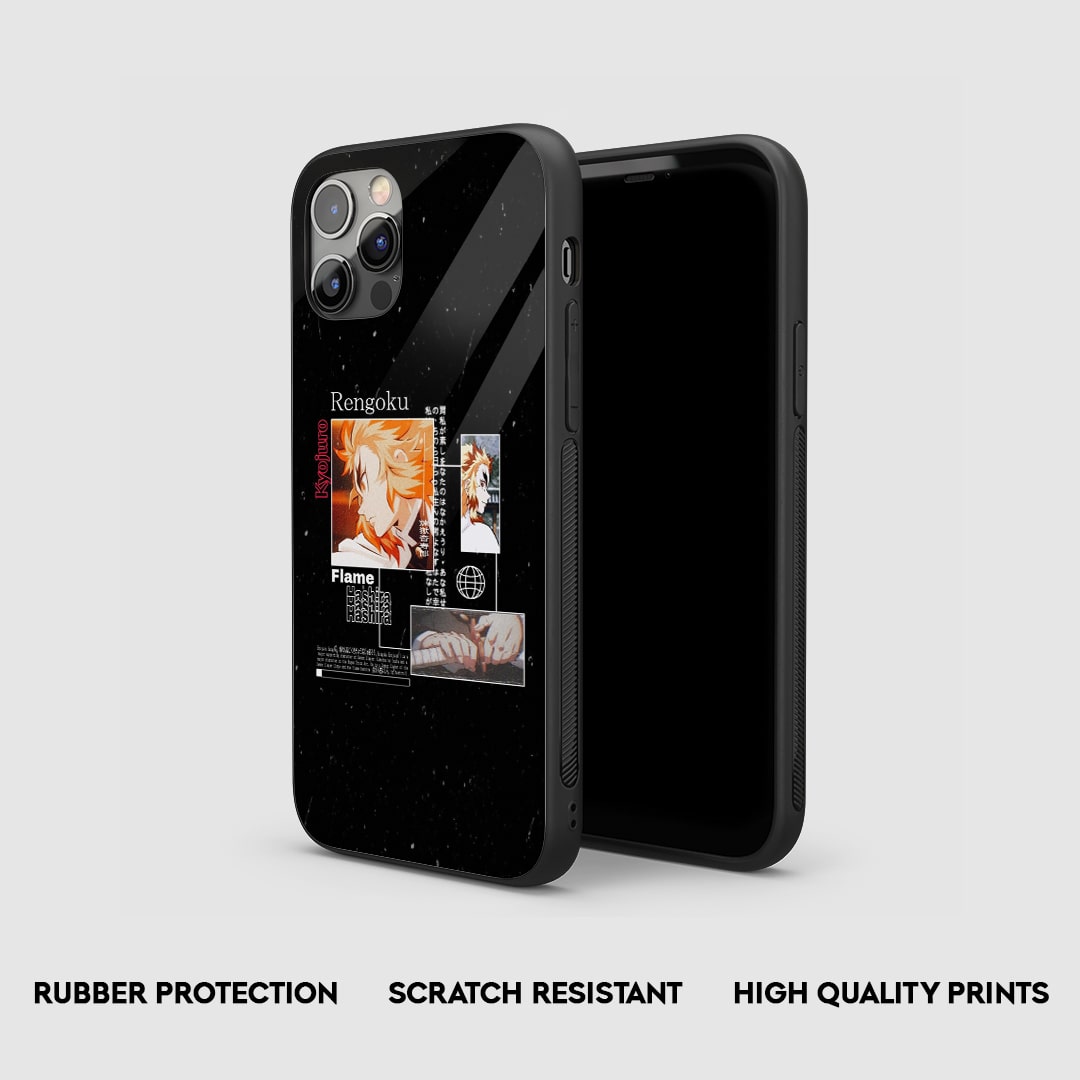 Rengoku Flame Silicone Armored Phone Case by Anime Phone Cover