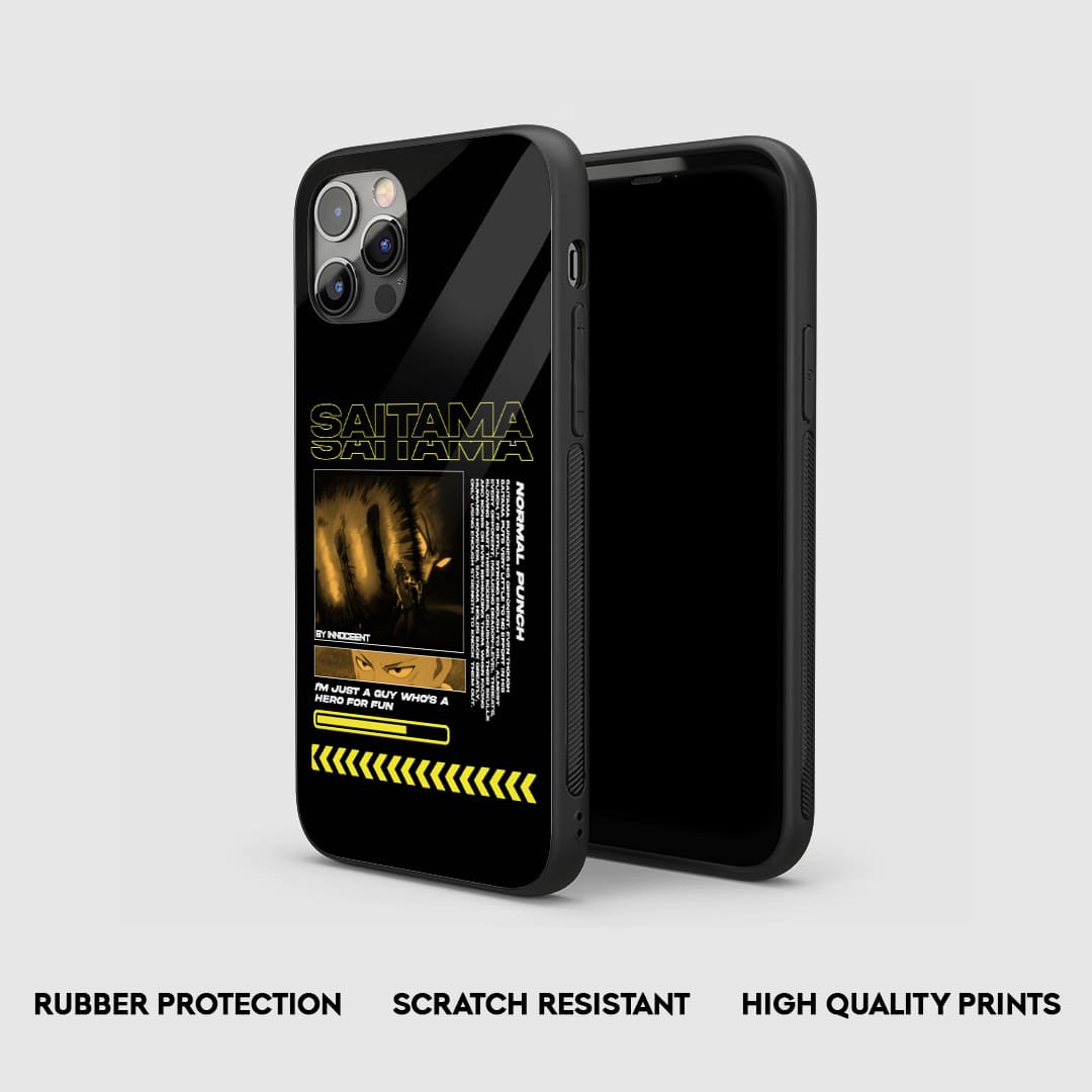 Saitama Normal Punch Silicone Armored Phone Case by Anime Phone Cover