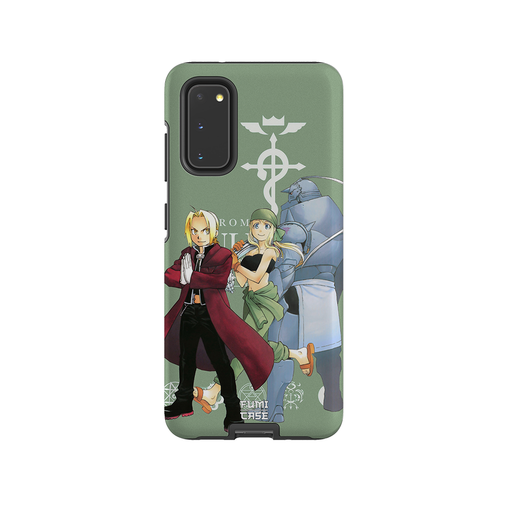 Alphonse & Edward & Winry-Tough phone case by Anime Phone Cover