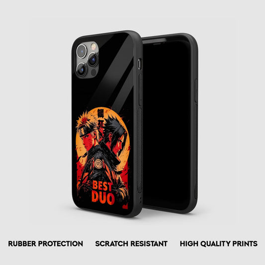 Naruto Sasuke Duo Silicone Armored Phone Case