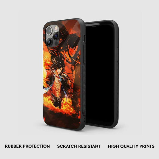 Portgas D Flame Silicone Armored Phone Case by Anime Phone Cover