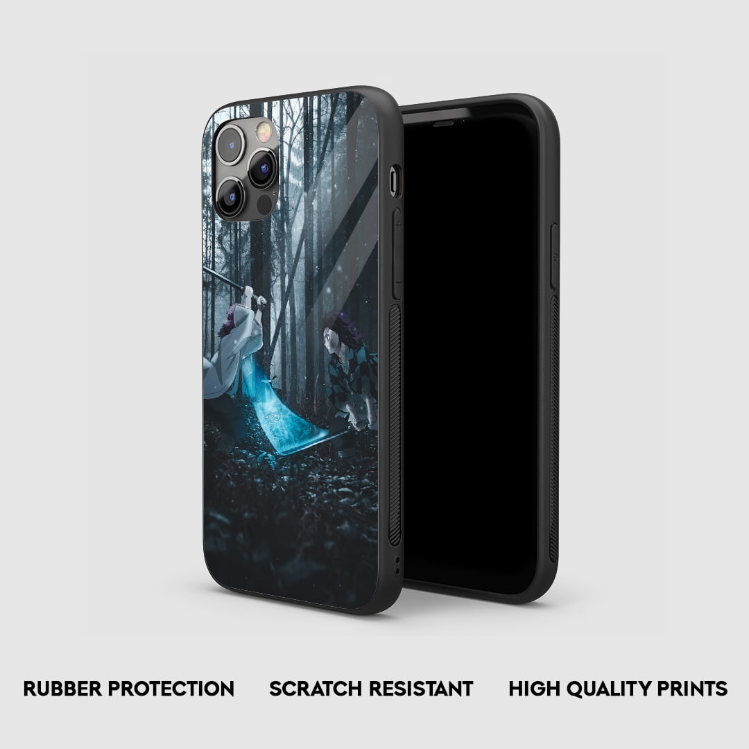 Tanjiro Fighting Silicone Armored Phone Case by Anime Phone Cover